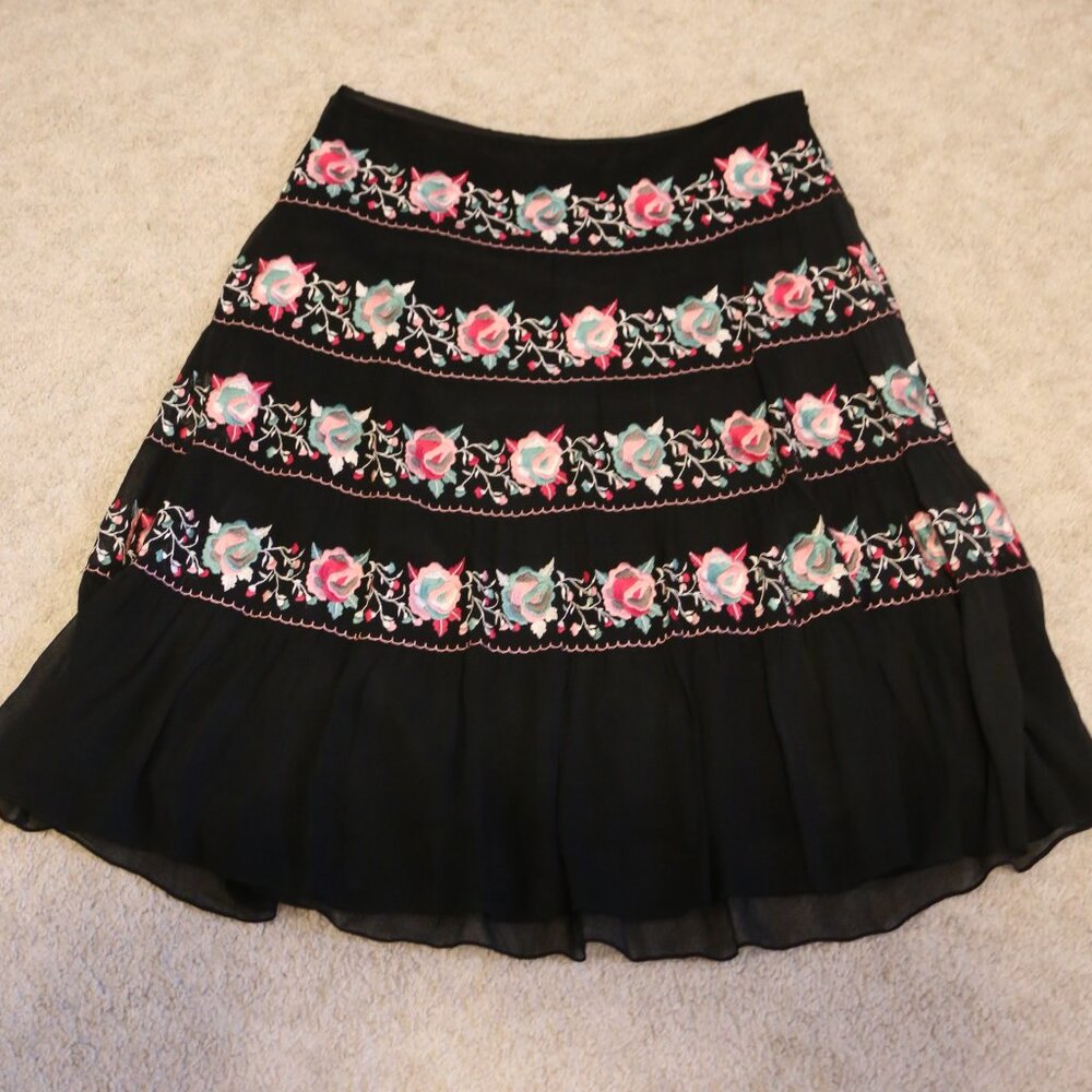 Laudry by Shelli Segal Floral A line Skirt